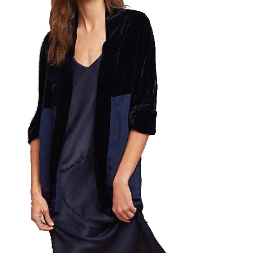 Anthropologie tina + jo velvet kimono